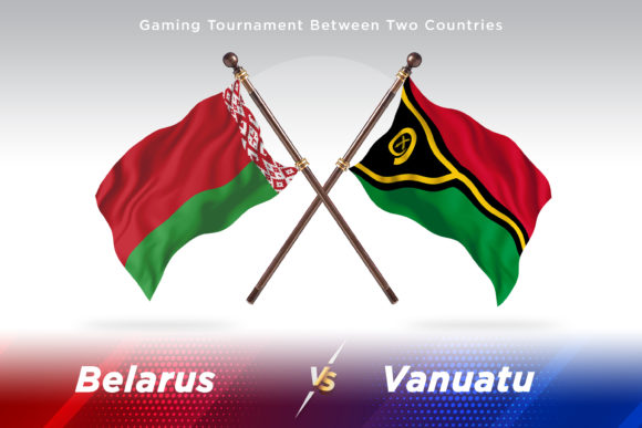 Belarus Versus Vanuatu Flags in Design