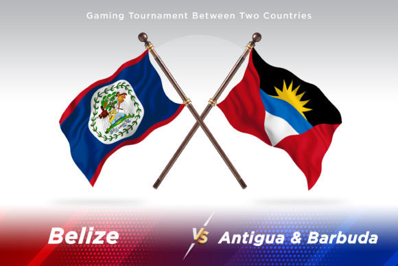 Belize Versus Antigua and Barbuda Flags