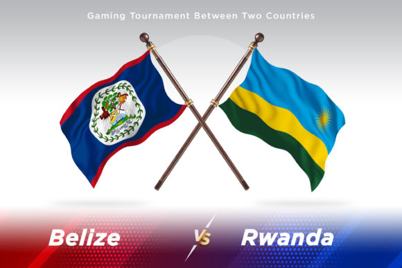 Belize Versus Rwanda Two Flags Design Comparison